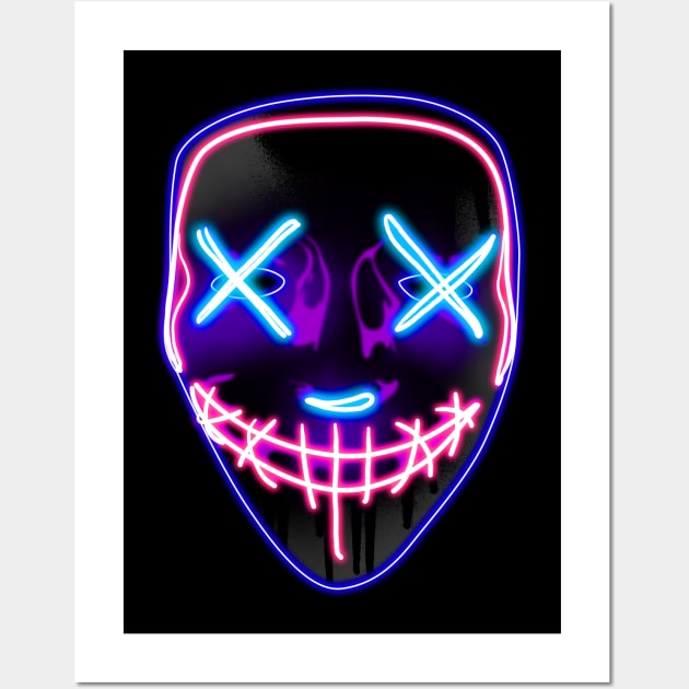 Purge Mask Wall Art by Heymoonly